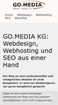 Mobile Screenshot of go-media.de